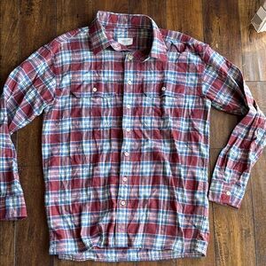 AE Red Plaid Shirt